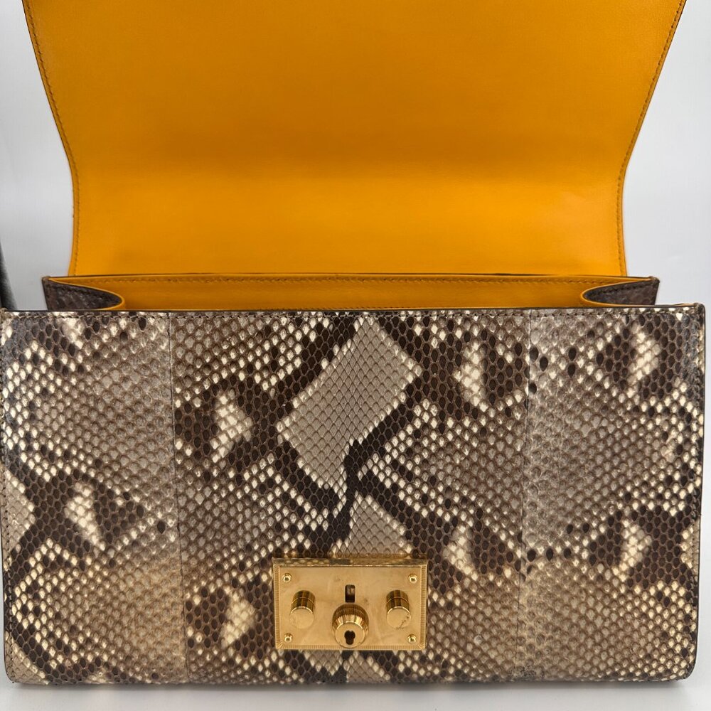 Gucci Python Medium Padlock Shoulder Bag - Picture 12 of 14